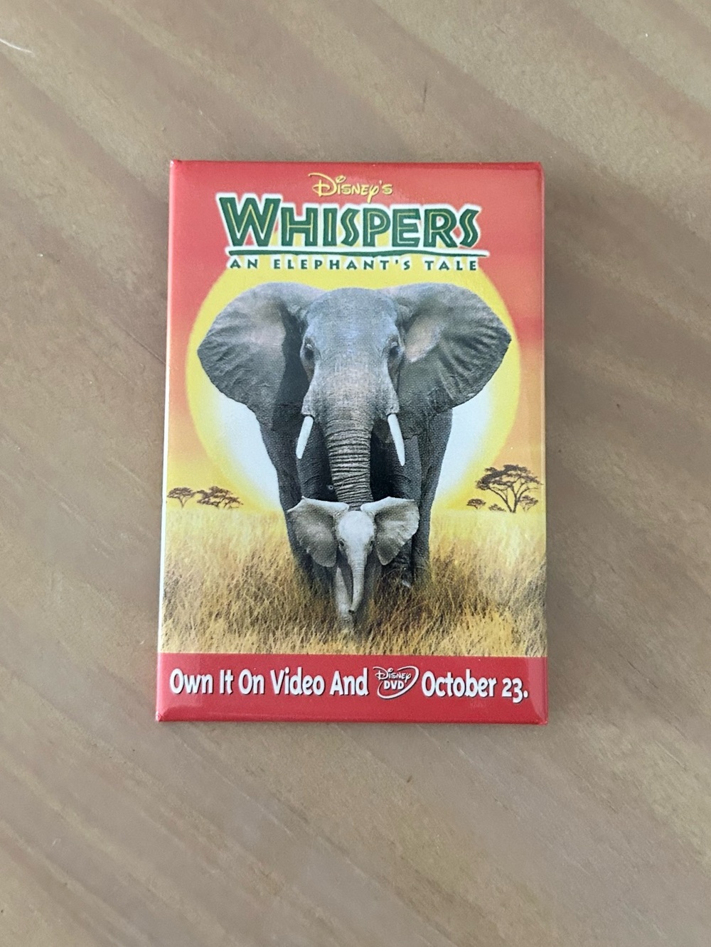 Y2K Disney Whispers An Elephant’s Tale Promo Pin Button Movie Collectible